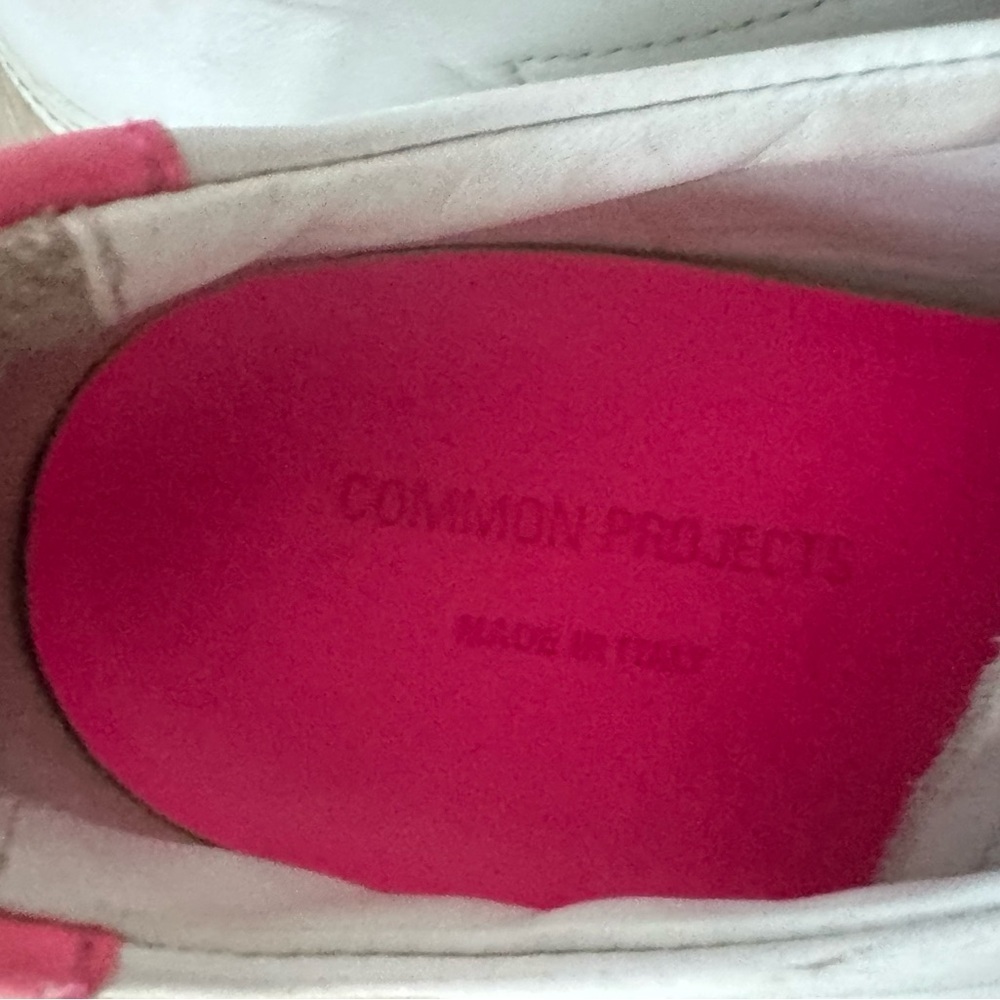 COMMON PROJECTS Retro Low Top Sneaker White/Pink 43 - Picture 7 of 7